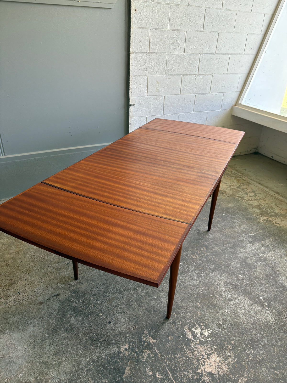 Mid Century Modern Danish Style Teak Extendable Dining Table