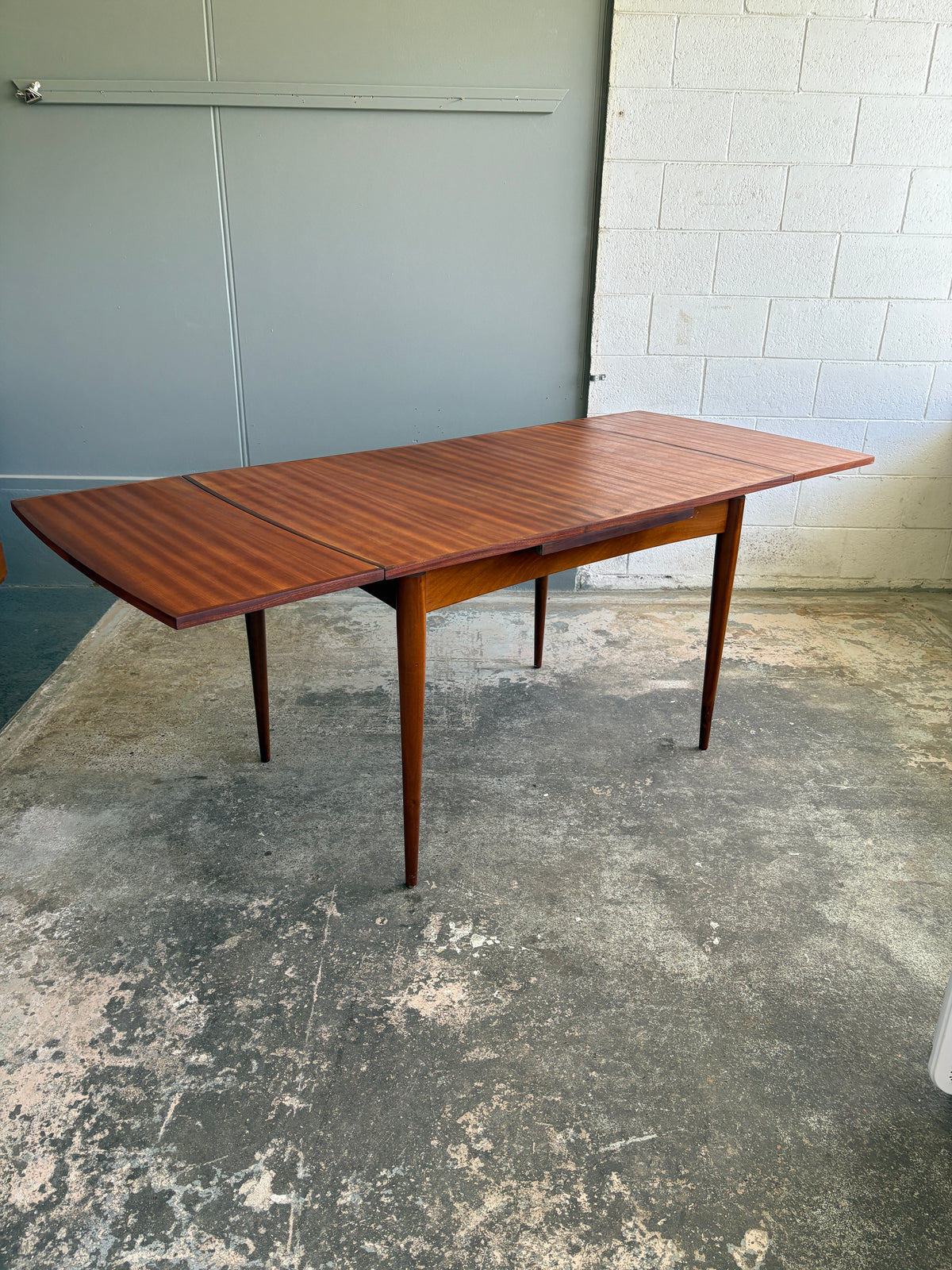 Mid Century Modern Danish Style Teak Extendable Dining Table