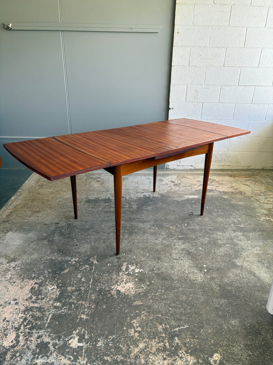 Mid Century Modern Danish Style Teak Extendable Dining Table