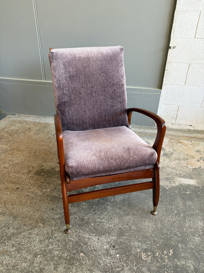 Mid Century Modern Mahogany Armchair