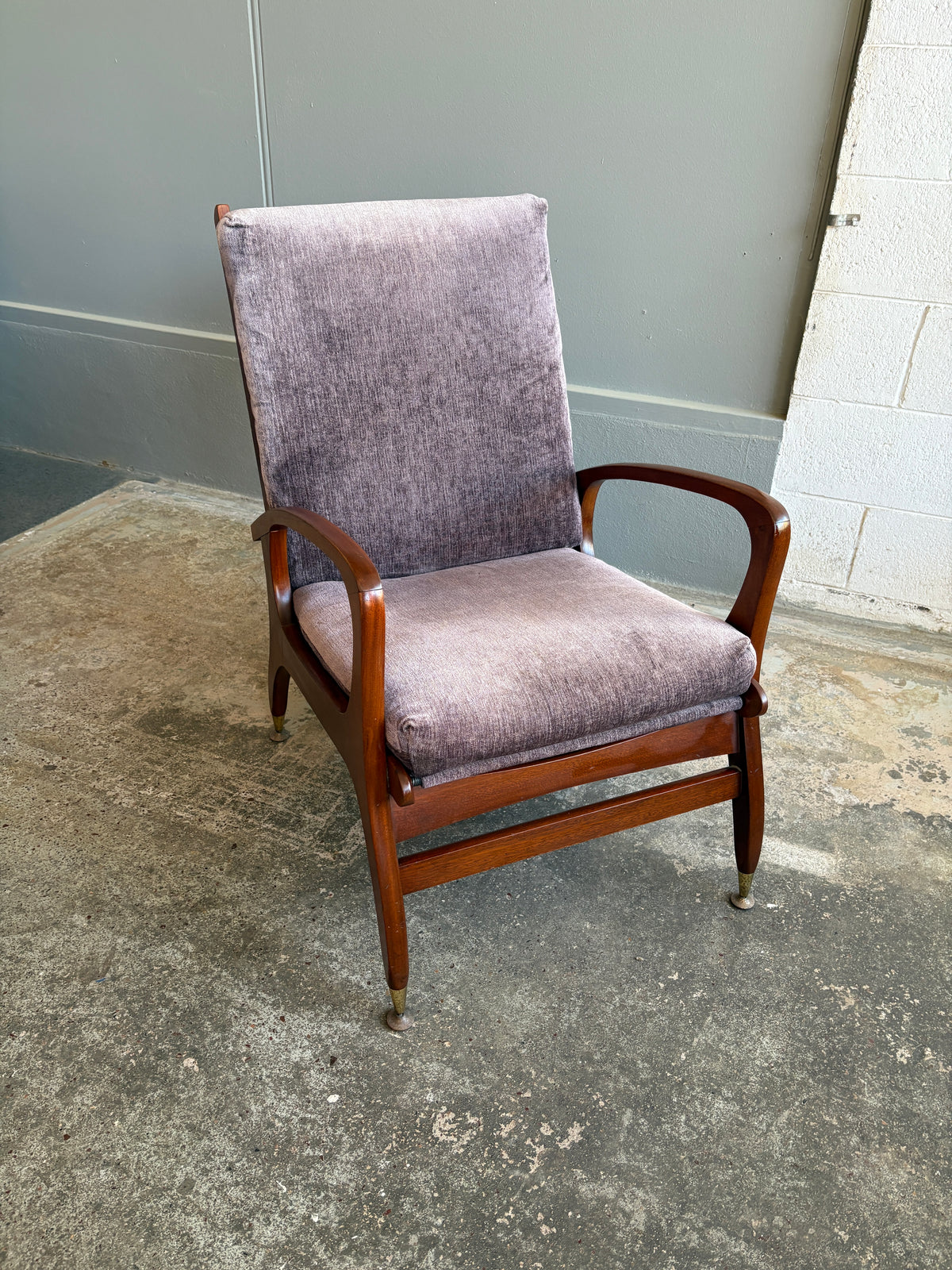 Mid Century Modern Mahogany Armchair