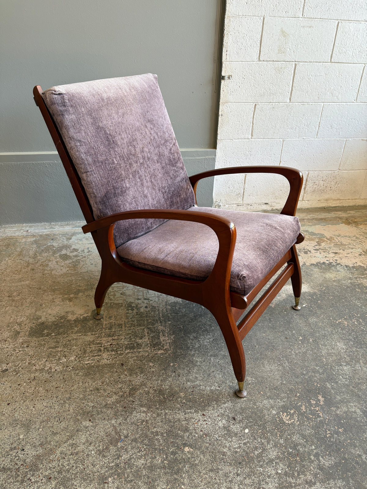 Mid Century Modern Mahogany Armchair