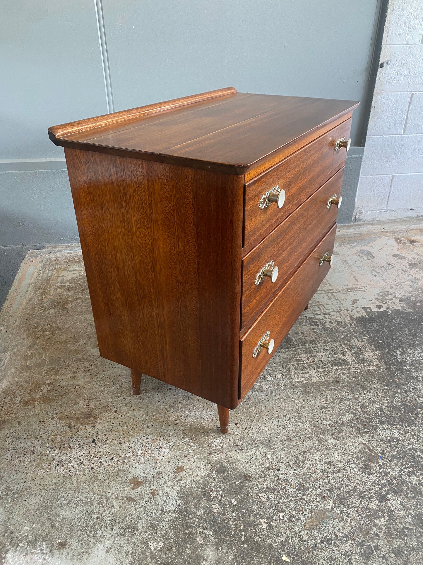 Mid Century Modern Mahogany Drawers