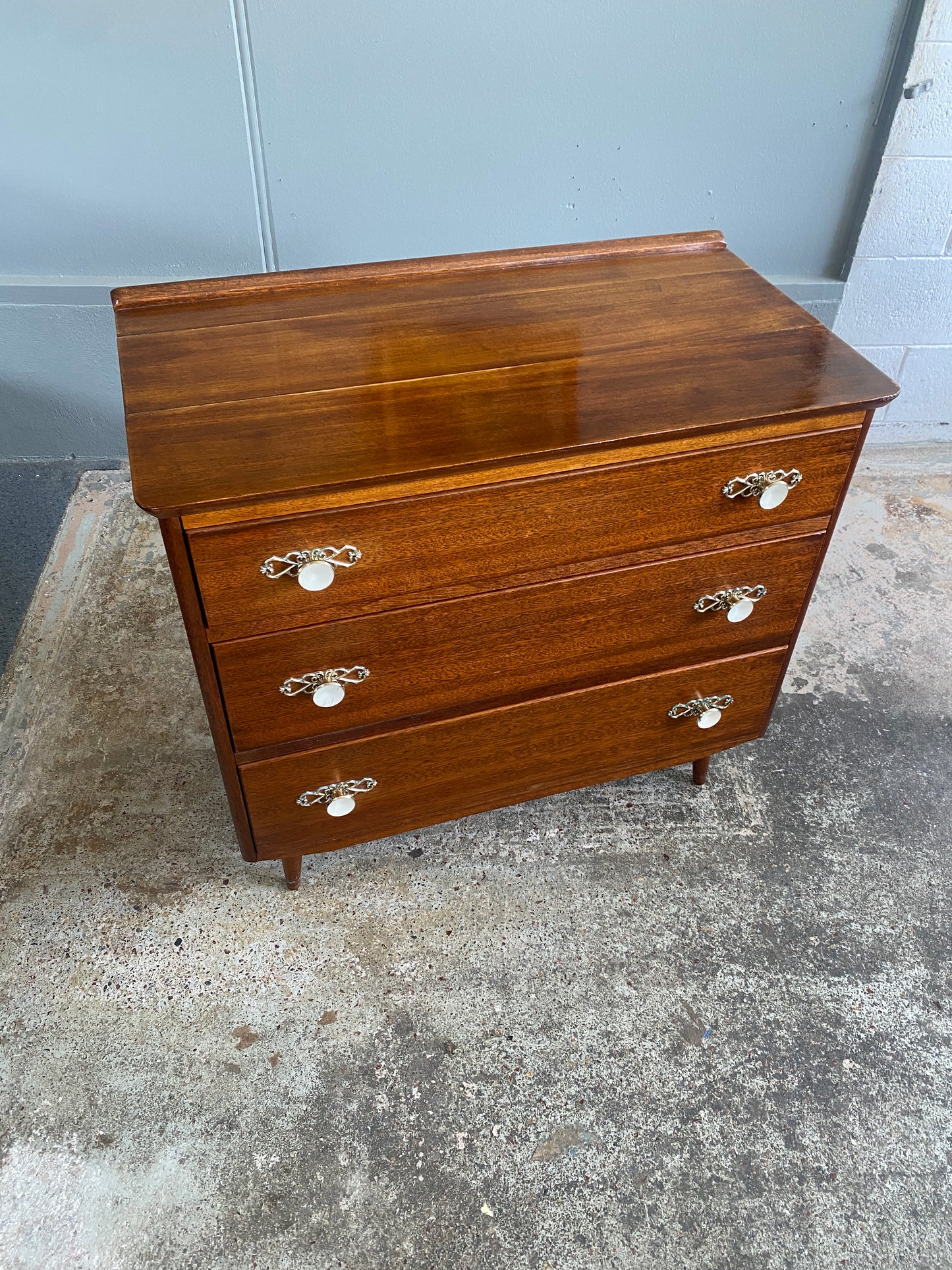 Mid Century Modern Mahogany Drawers