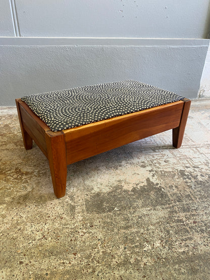 Mid Century Modern Native Timber Footstool