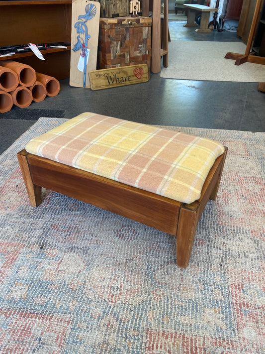 Mid Century Modern Native Timber Footstool
