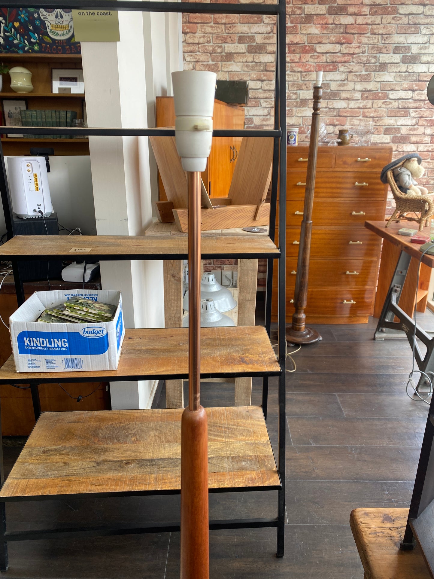 Mid Century Modern Teak Standard Lamp