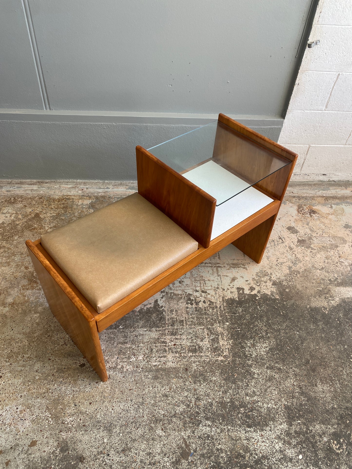 Mid Century Modern Telephone Seat
