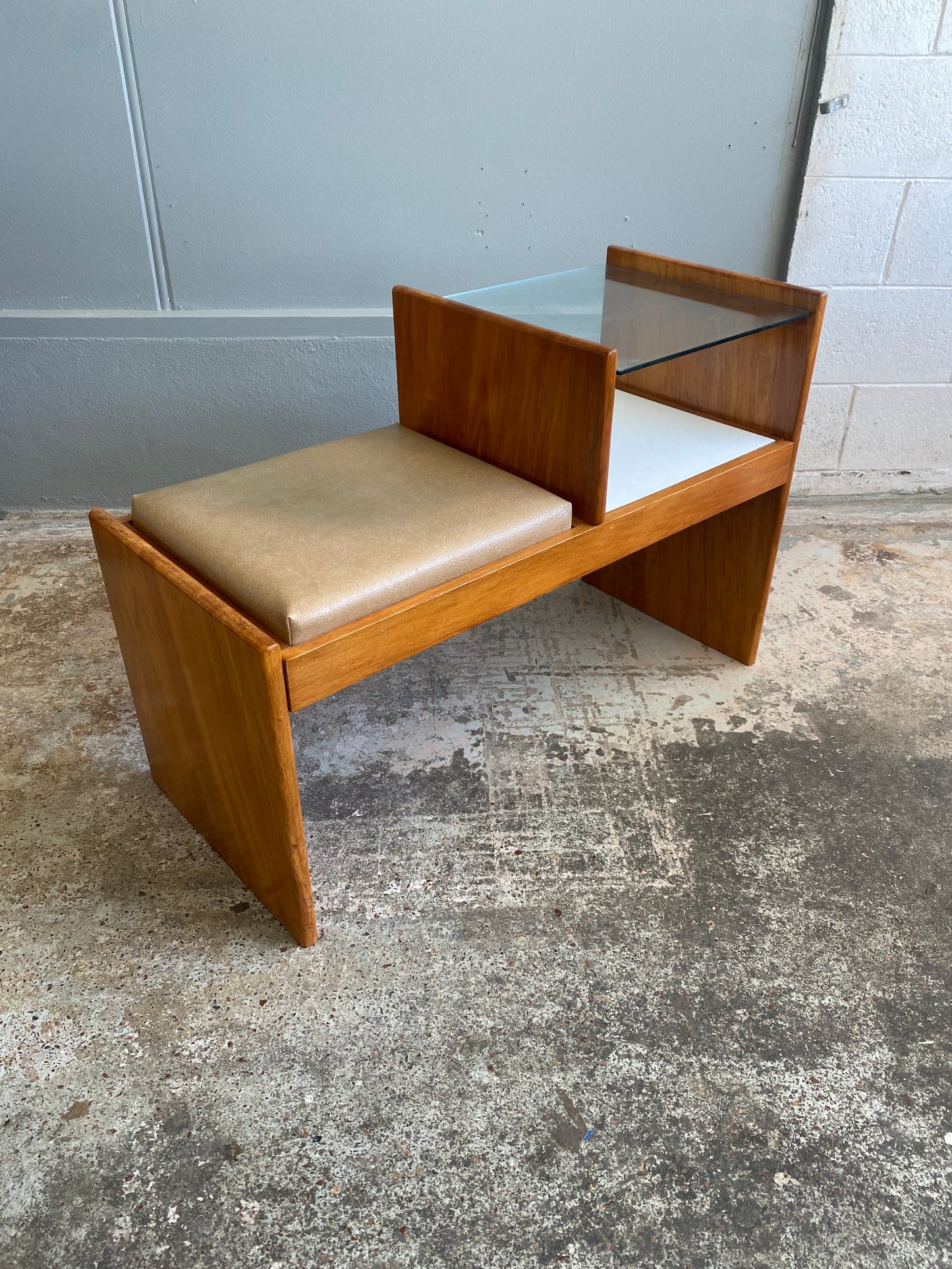 Mid Century Modern Telephone Seat