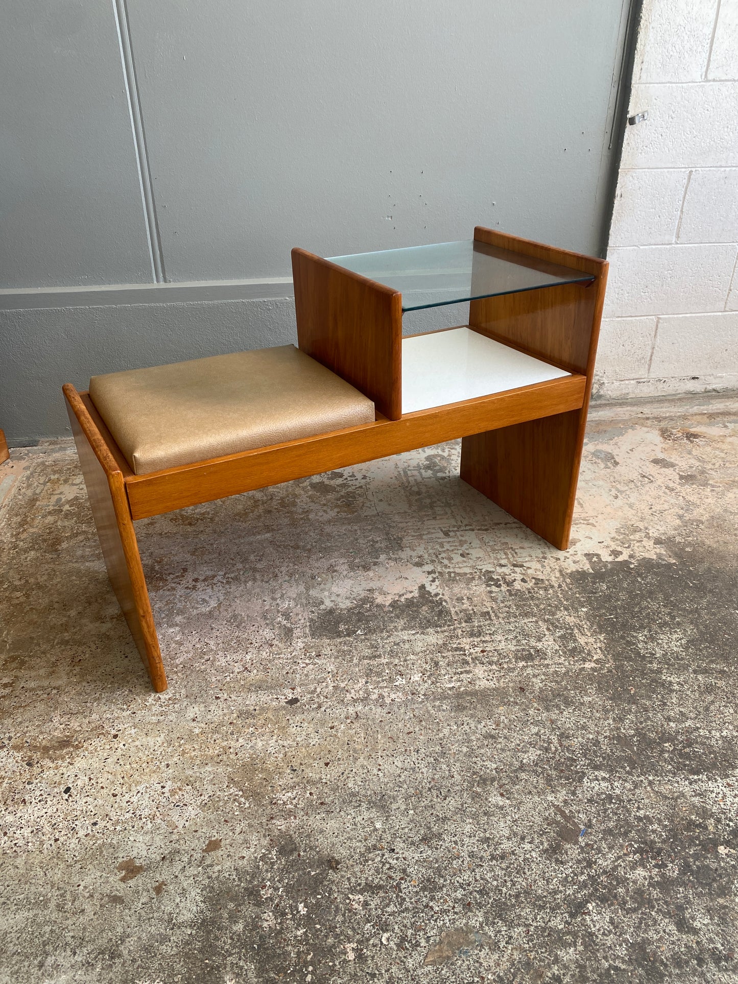 Mid Century Modern Telephone Seat