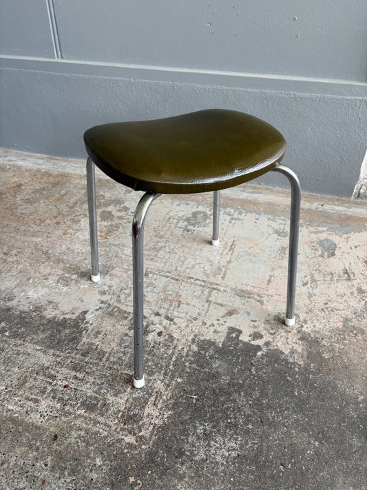 Mid Century Modern Tubular Chrome Stool