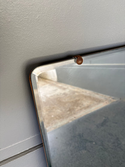Mid century Double Bevelled Mirror