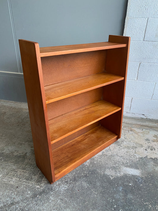 Mid century Modern Solid Rimu Asymmetric Bookcase