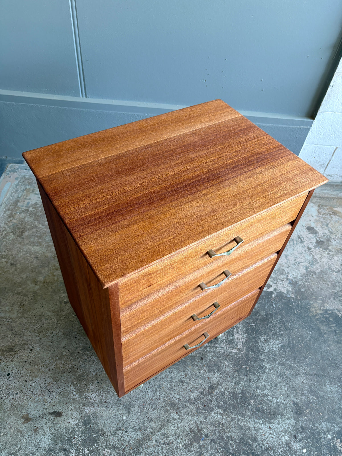 Mid century Solid Mahogany Drawers