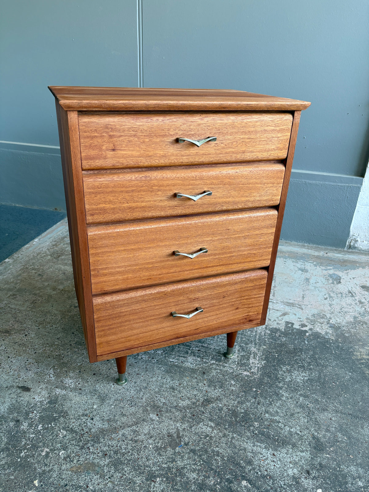 Mid century Solid Mahogany Drawers