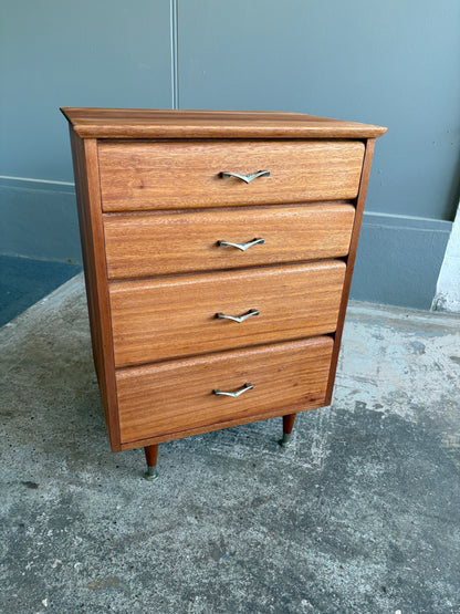 Mid century Solid Mahogany Drawers