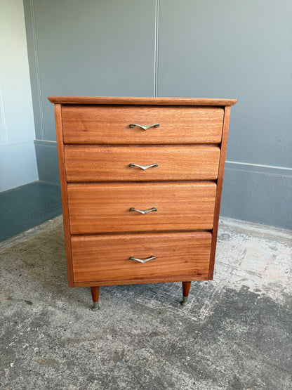 Mid century Solid Mahogany Drawers