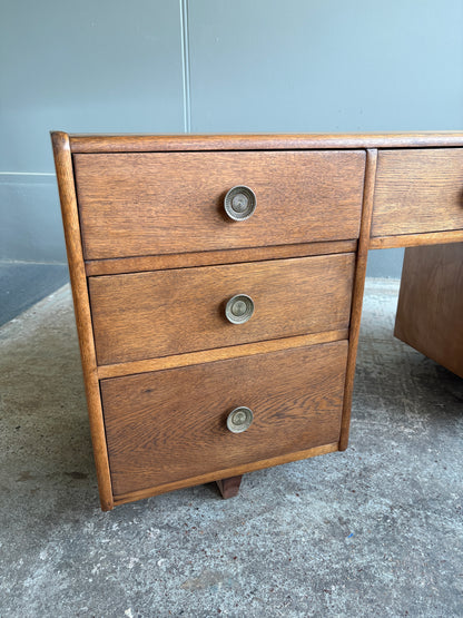 Mid century Solid Oak Low Dresser