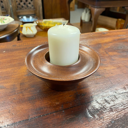 Native Timber Turned Candle Holder