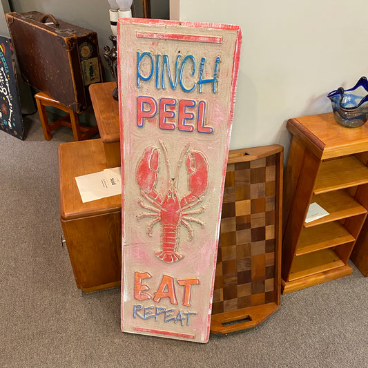 Pinch Peel Eat Repeat Restaurant Sign