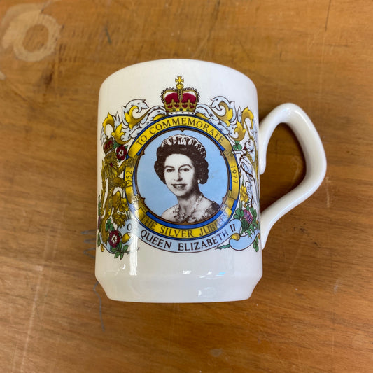 Queen Elizabeth II Silver Jubilee Mug 1977