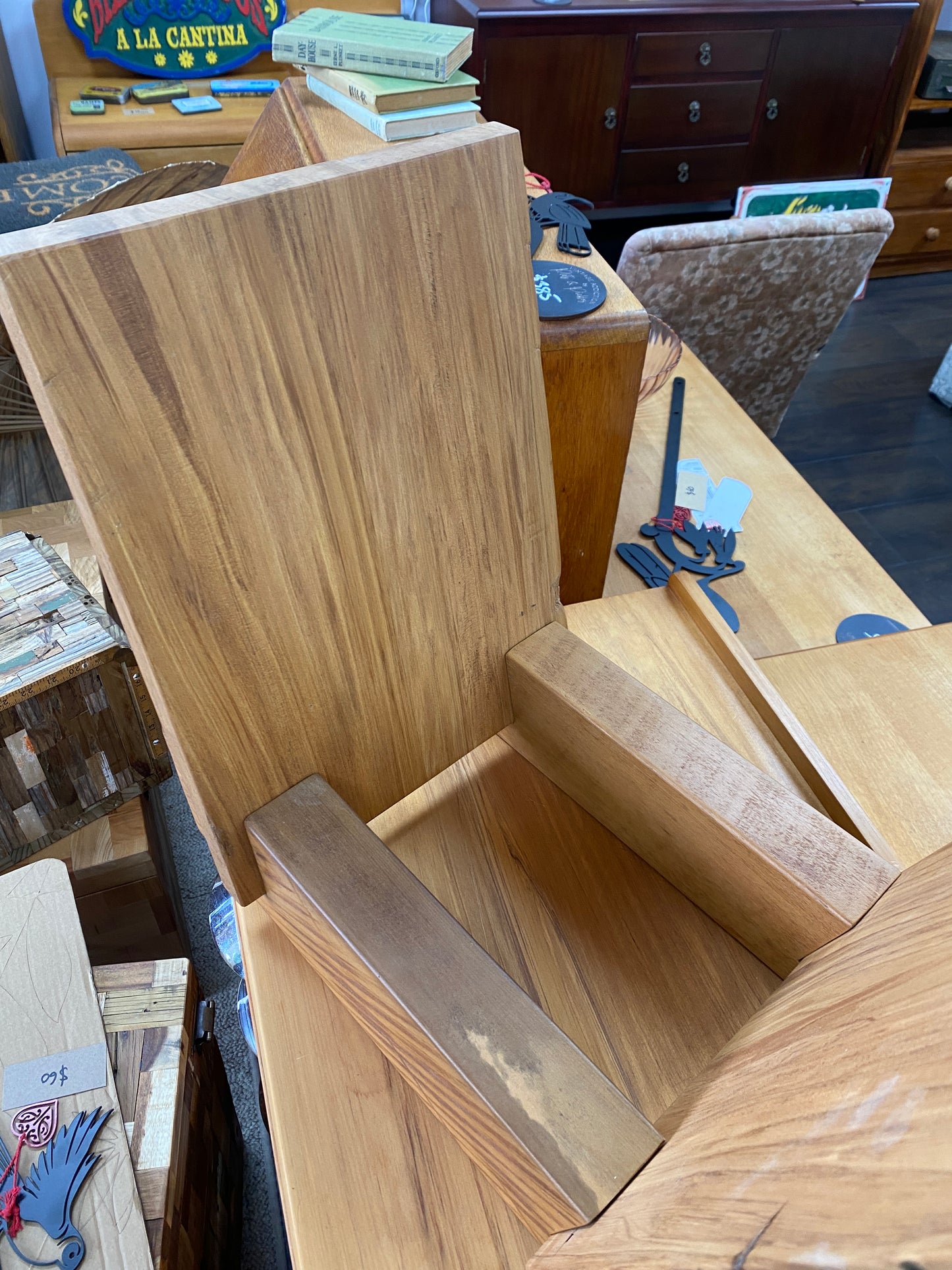 Reclaimed Antique Timber LP Holder