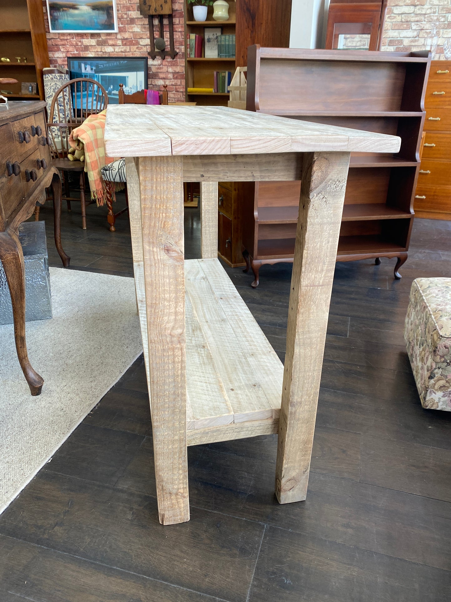 Reclaimed Australian Gum Bar Leaner/Utility Table