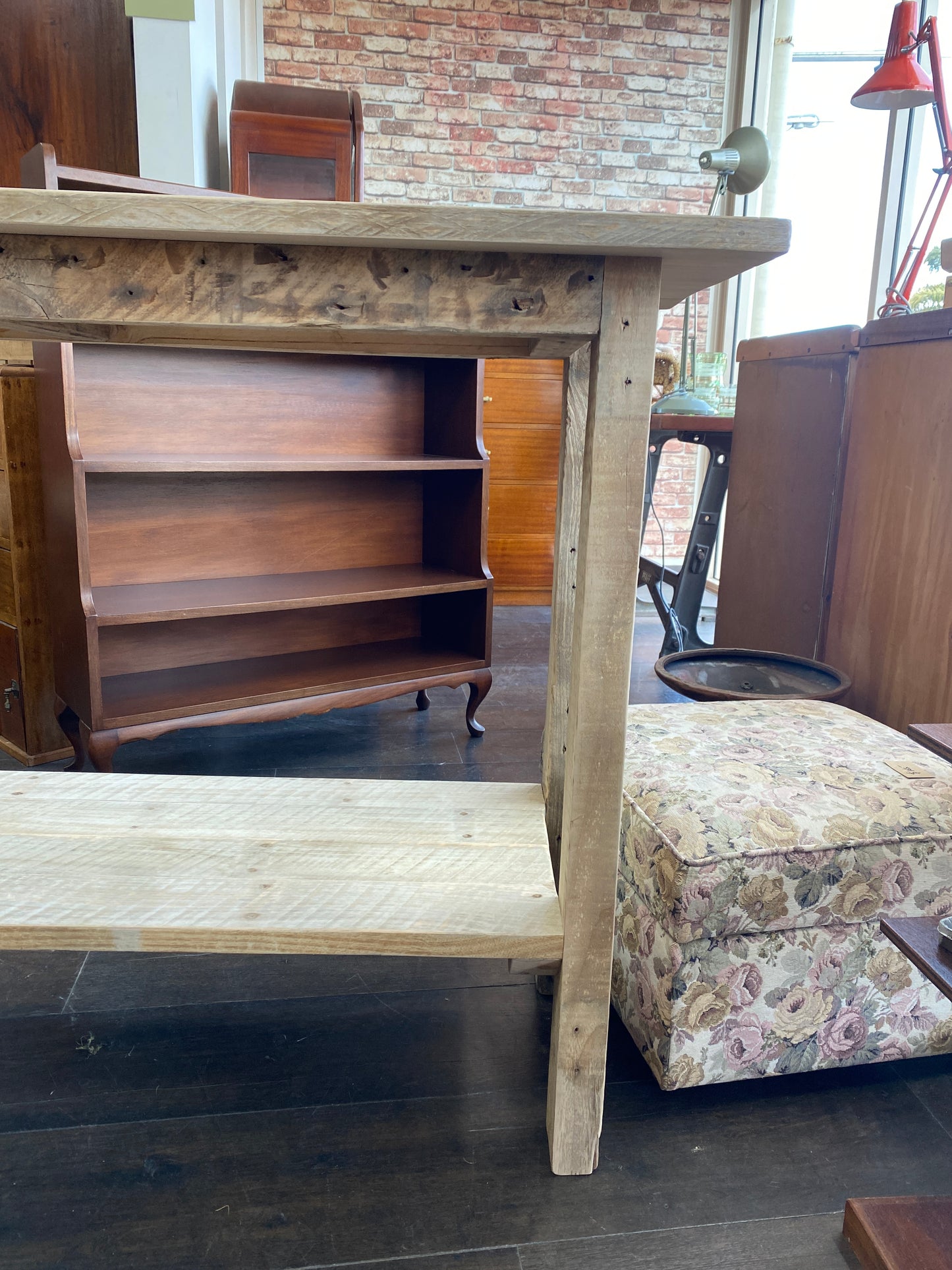 Reclaimed Australian Gum Bar Leaner/Utility Table