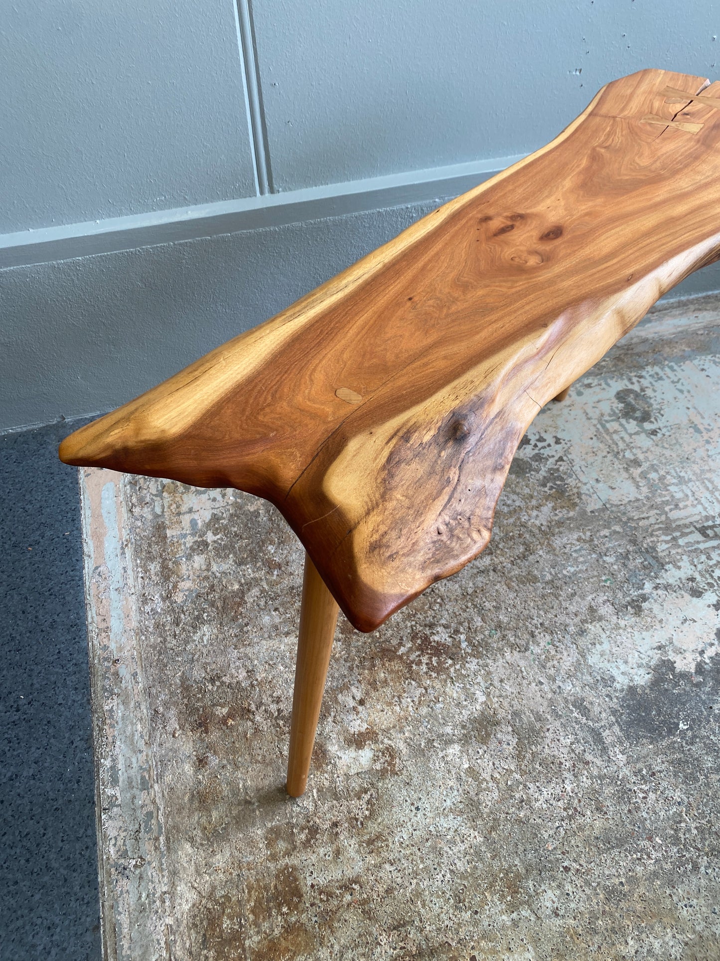 Reclaimed Black Walnut Custom Hall Table