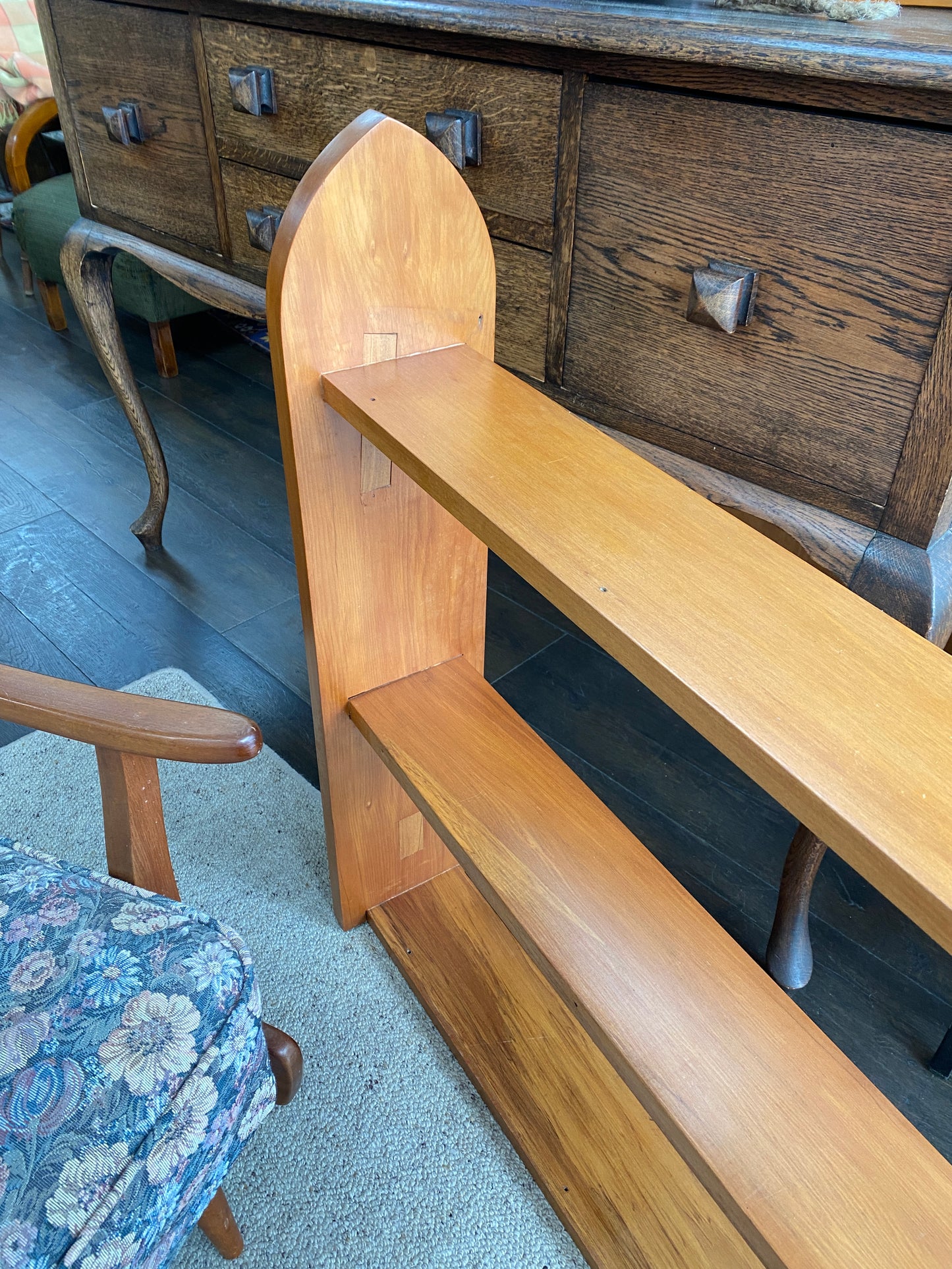Reclaimed Rimu Church Pew Bookcase