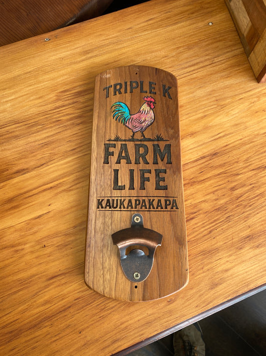 Reclaimed Kaukapakapa Cockerel Bottle Opener