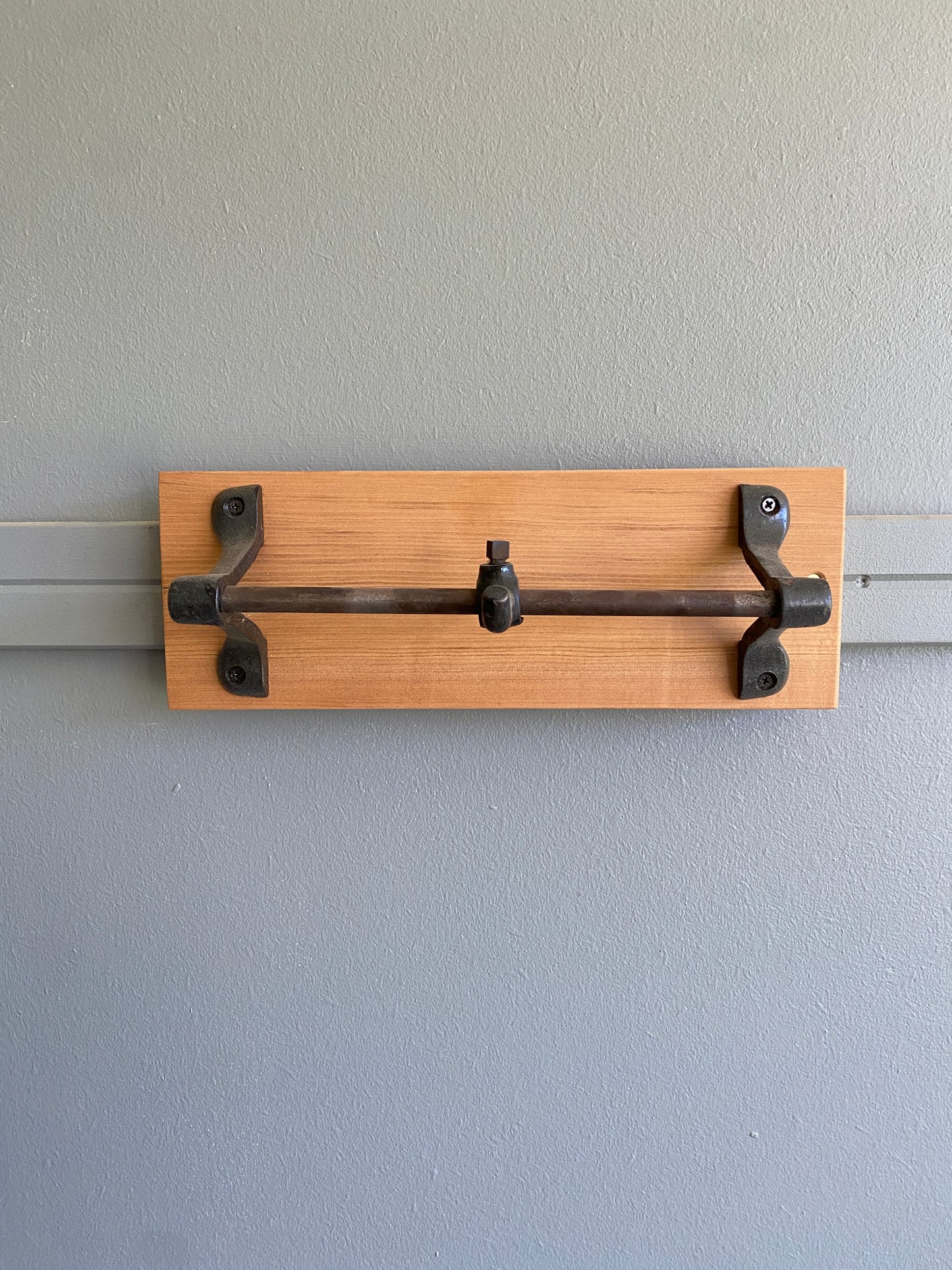Reclaimed Kauri & Singer Steal Coat Hook