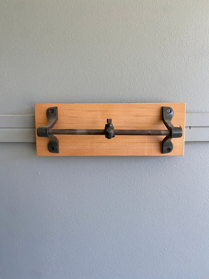 Reclaimed Kauri & Singer Steal Coat Hook