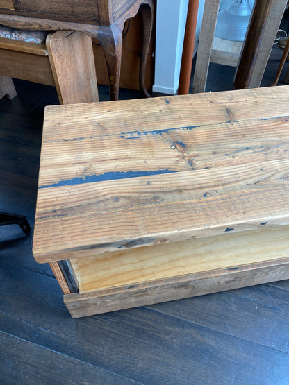 Reclaimed NZ Oregon & Steel Coffee Table/Unit