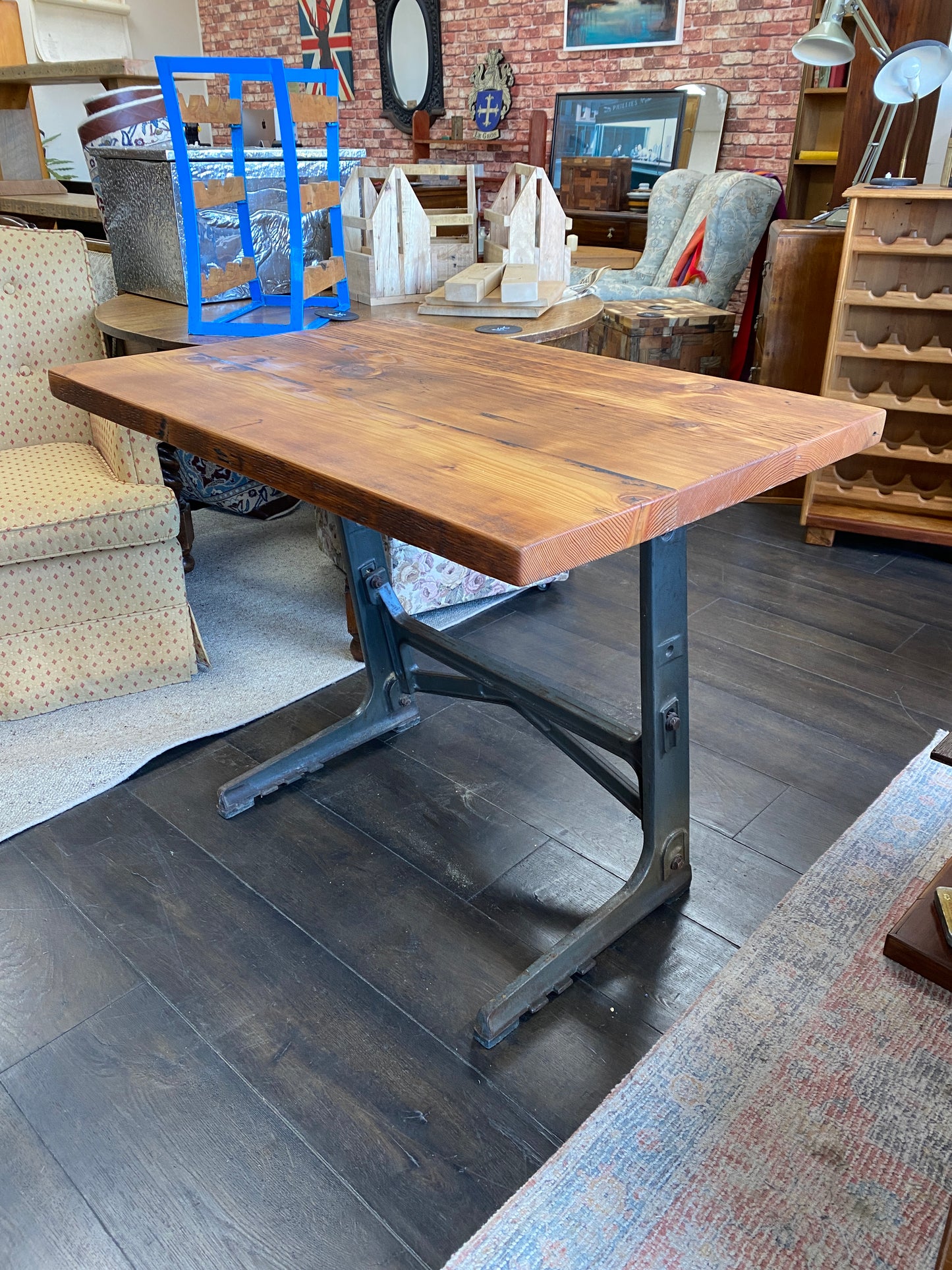 Reclaimed Oregon Industrial Workstation