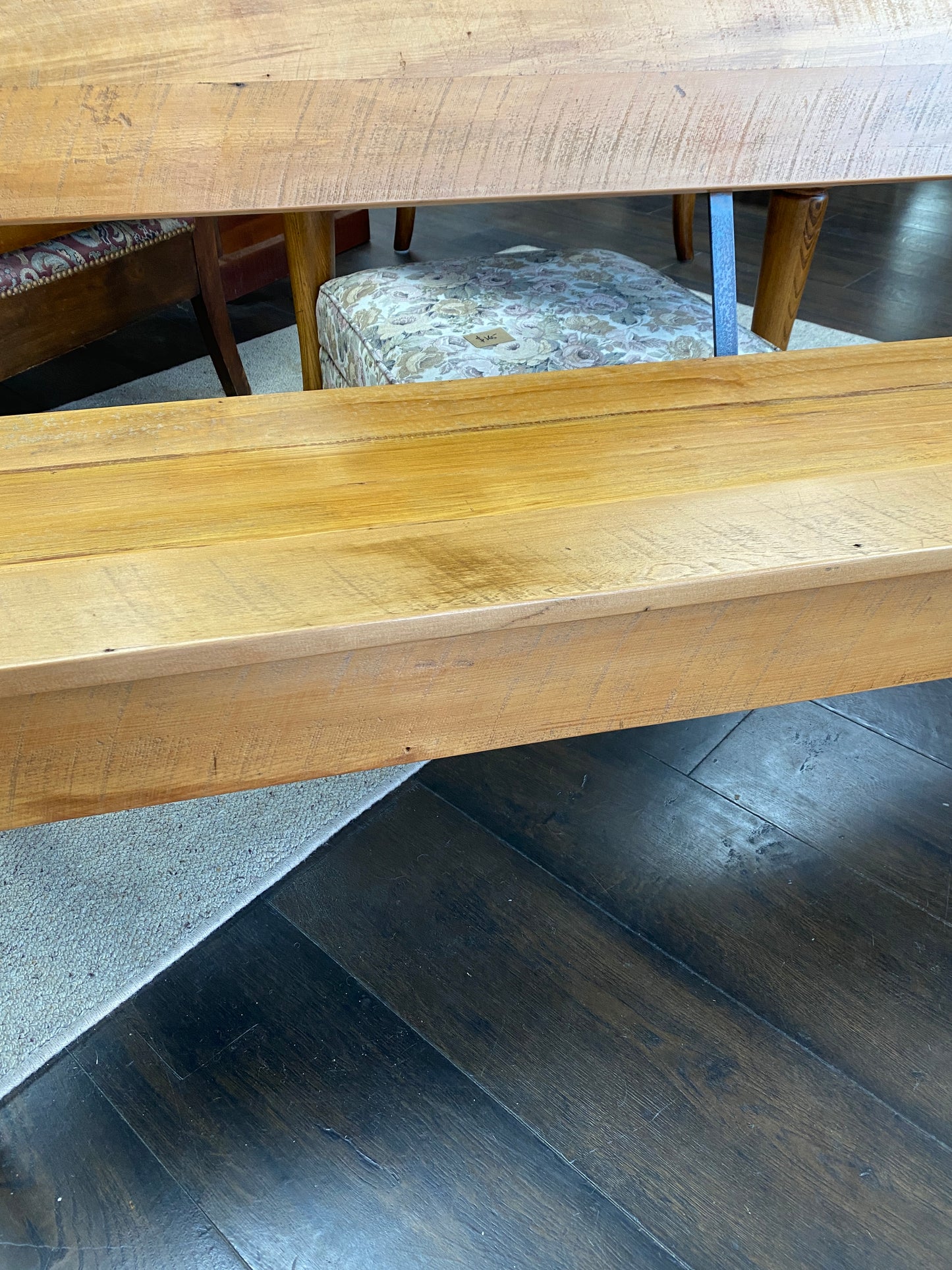 Reclaimed Rimu & Steel Bench - Bayswater