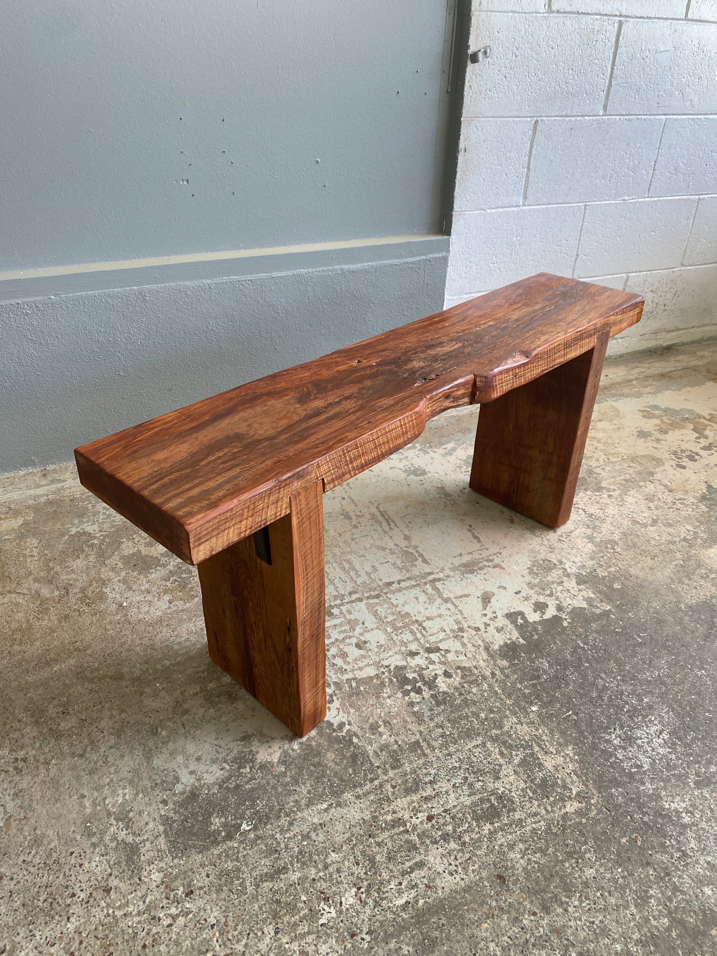 Reclaimed Solid Jarrah Hall Bench