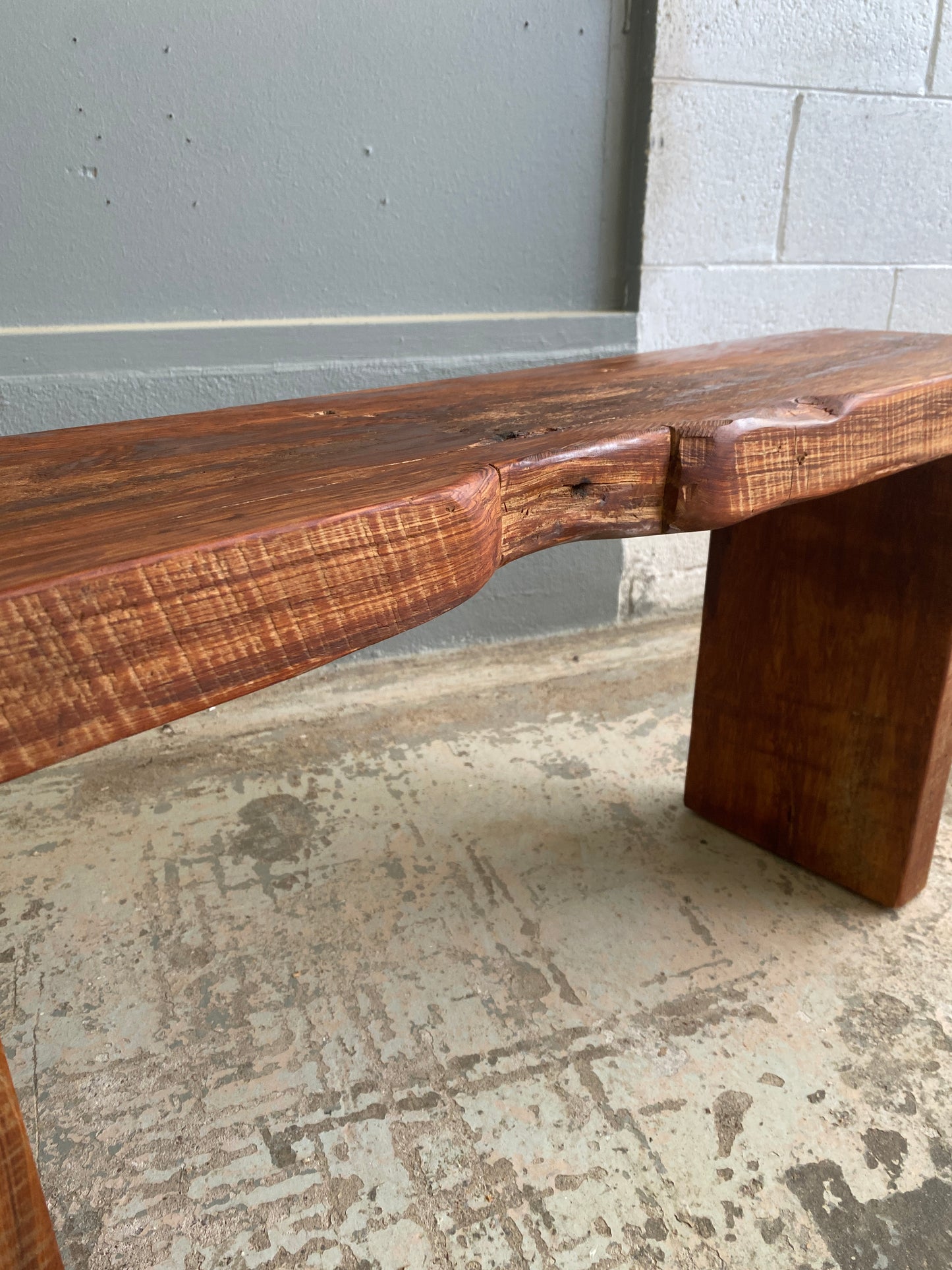 Reclaimed Solid Jarrah Hall Bench
