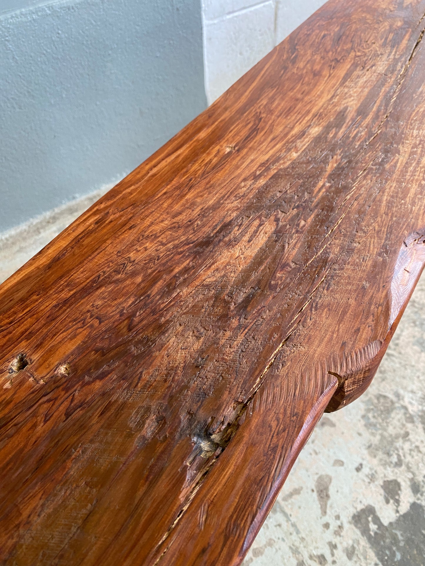 Reclaimed Solid Jarrah Hall Bench
