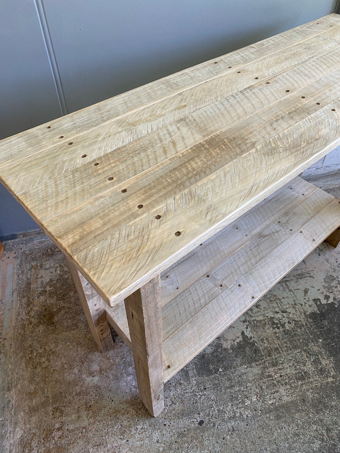 Reclaimed Australian Gum Bar Leaner/Utility Table