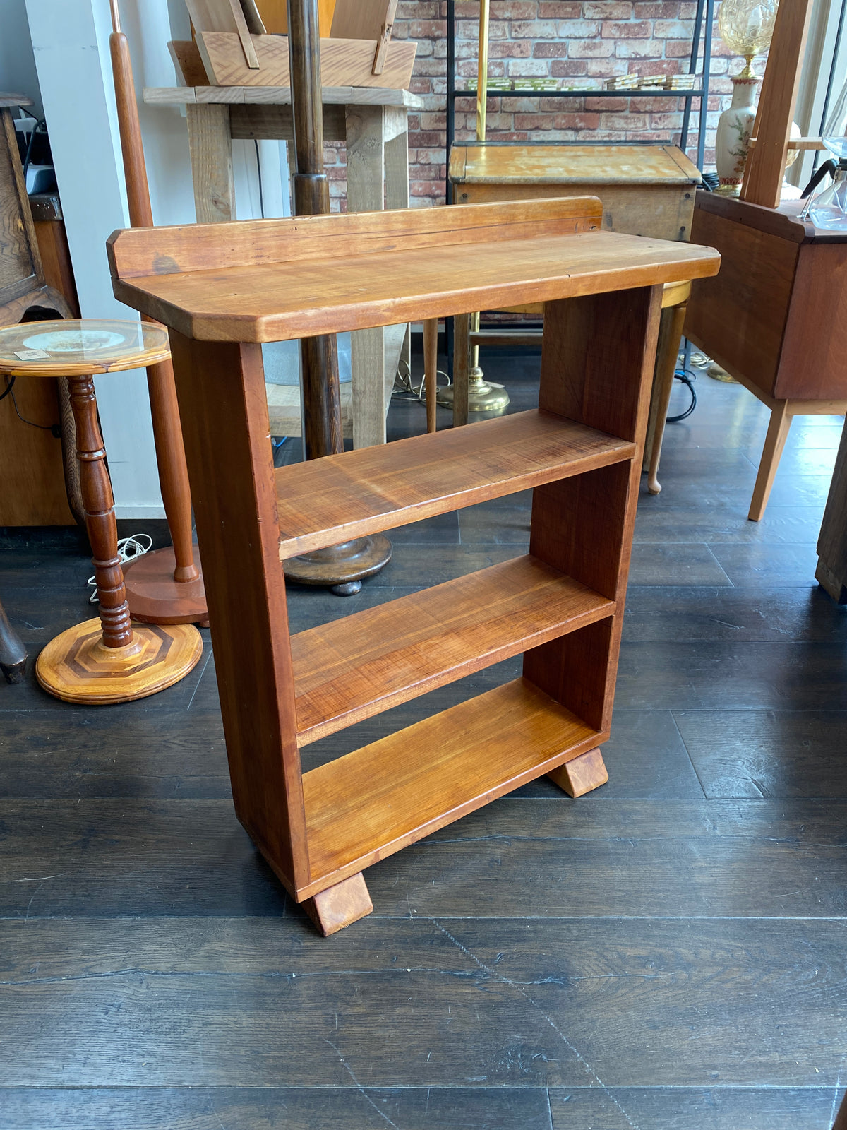 Reclaimed Rimu Table Reclaimed Rimu Art Deco Style Hall Bookcase – Plots & Pickles