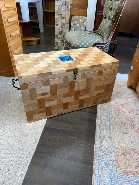 Recycled Oak Blanket Box by Jason