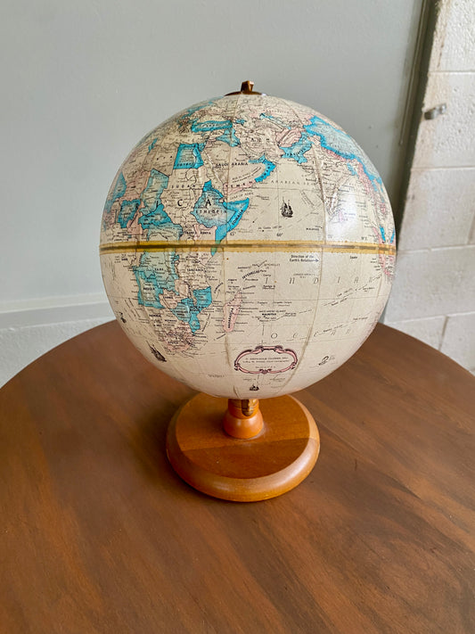 Replogle World Classic Series 9in (1980s) on Hardwood Stand