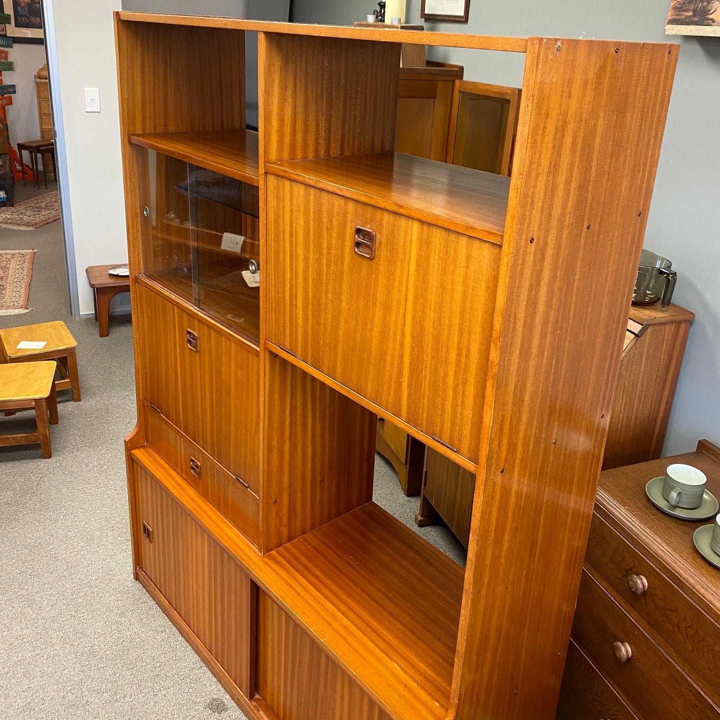 Retro 1970s Entertainment Cabinet