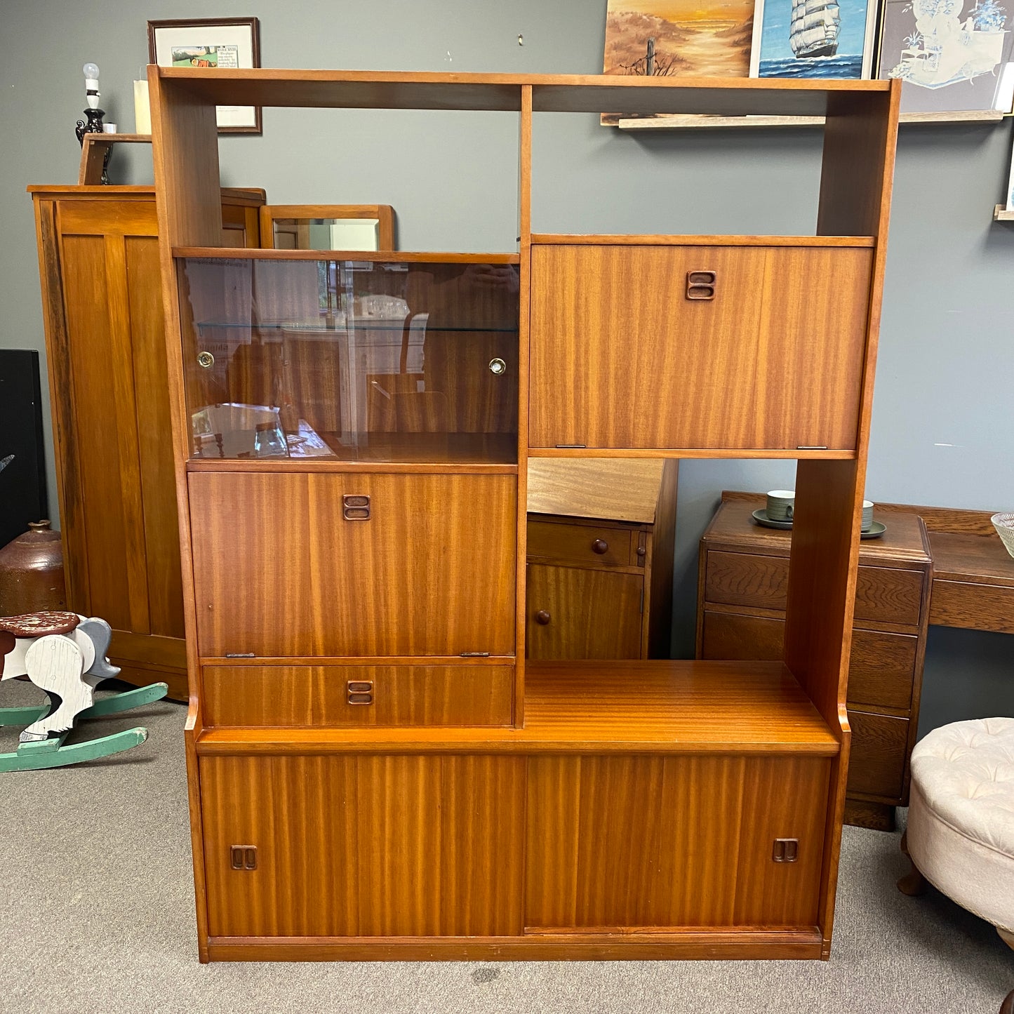 Retro 1970s Entertainment Cabinet