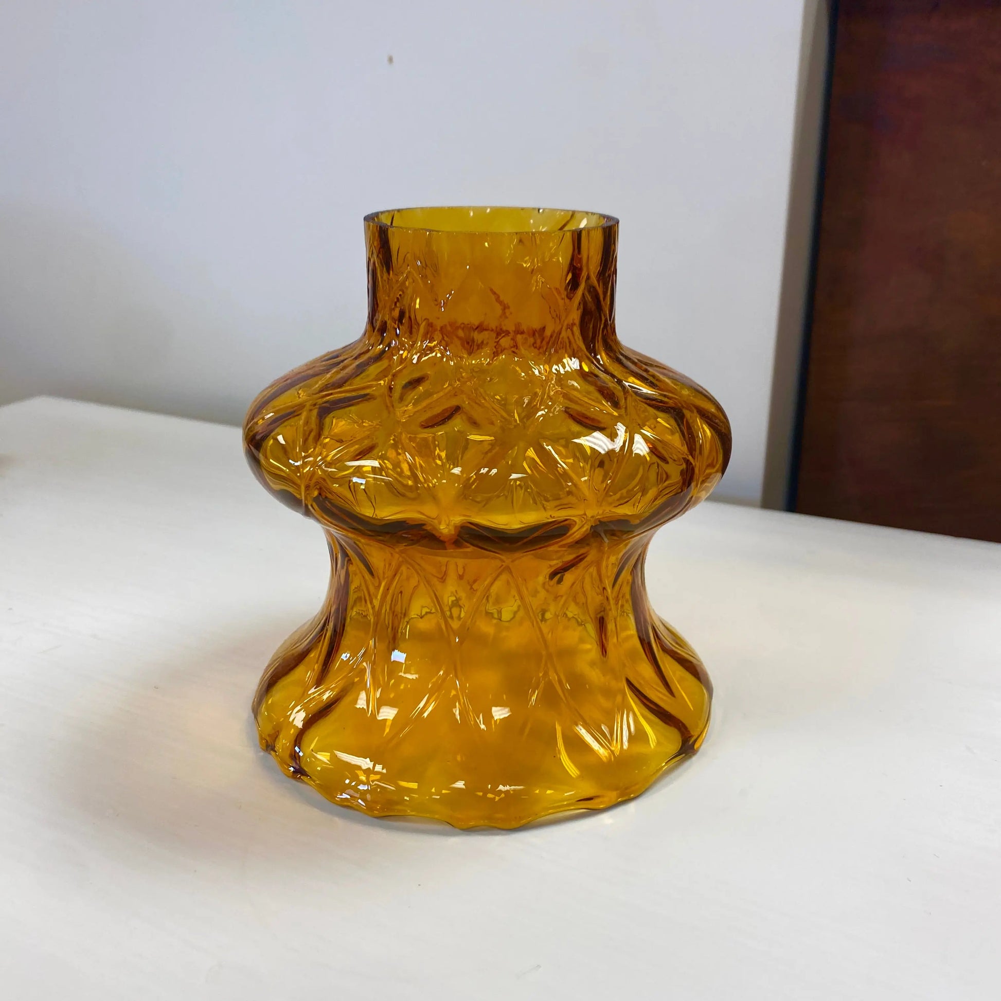Retro Amber Glass Light Shades - Plots & Pickles