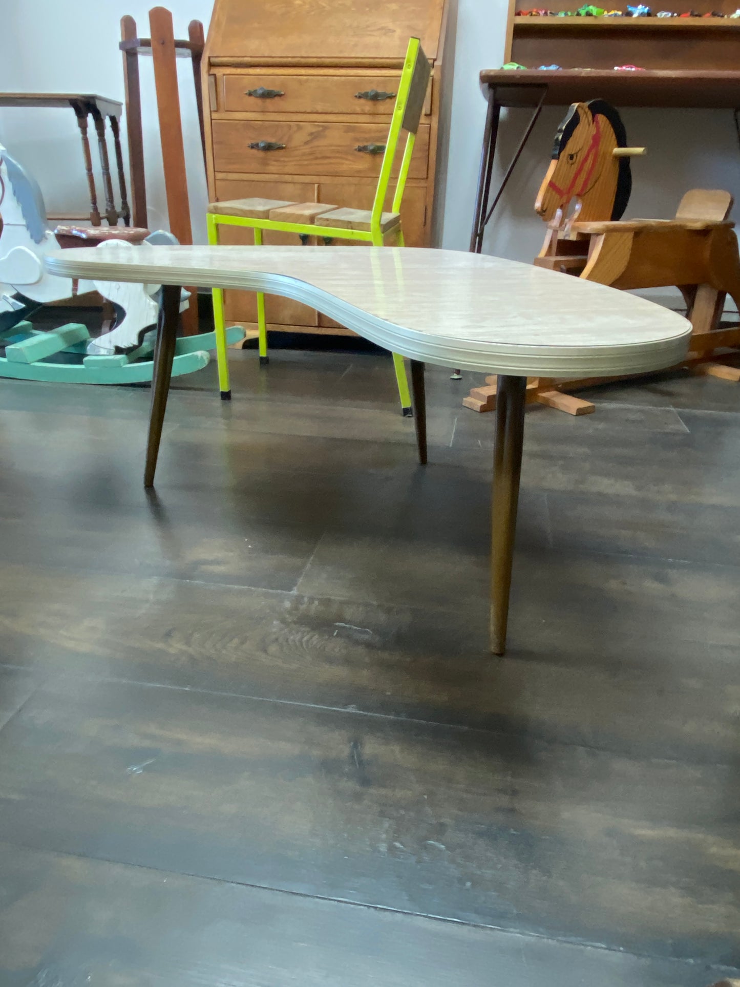 Retro Formica Kidney Table