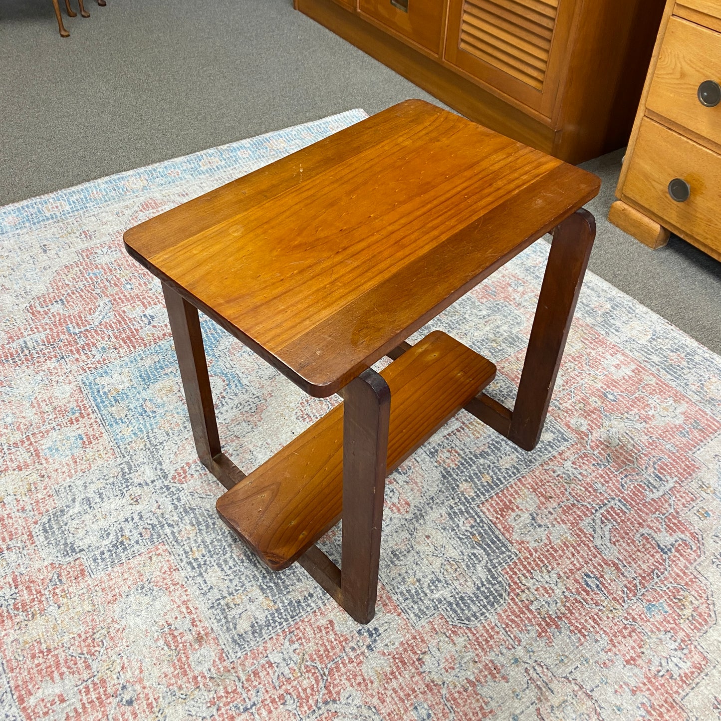 Retro Geometric Side Table