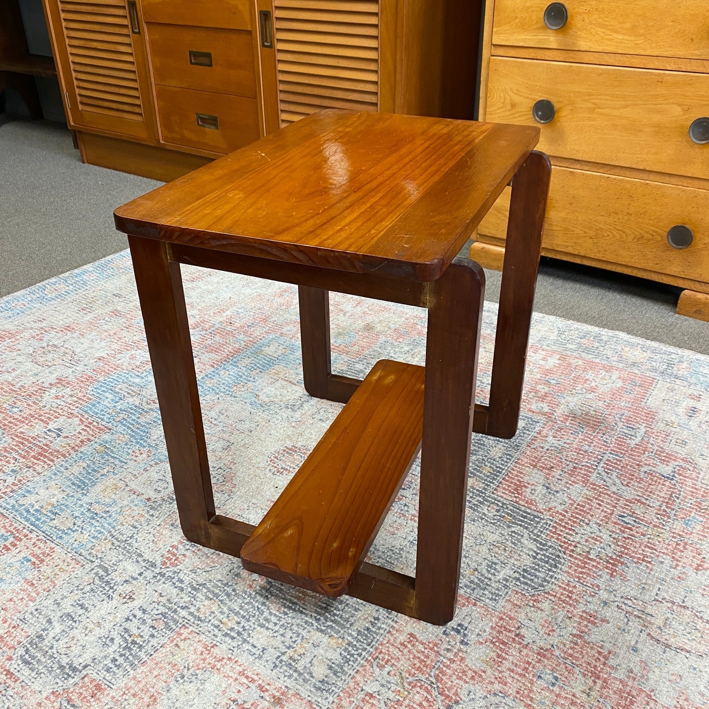 Retro Geometric Side Table