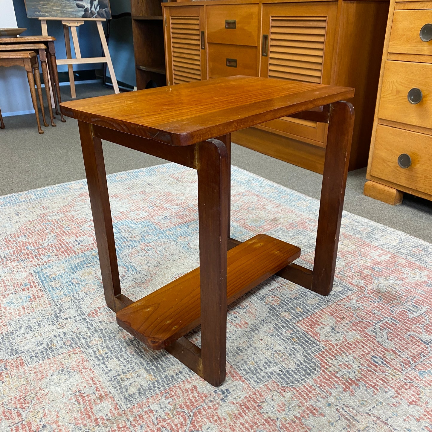 Retro Geometric Side Table